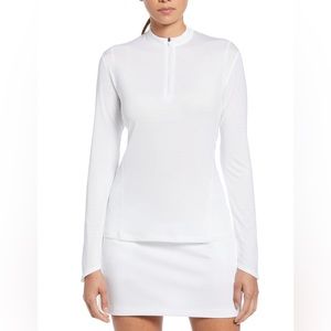 NWT Callaway Womens Solid Sun Protection 1/4 Zip Golf Pullover | Size: XL